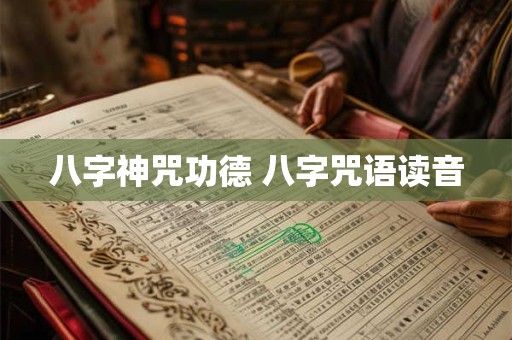 八字神咒功德 八字咒语读音 八字神咒功德 八字咒语读音