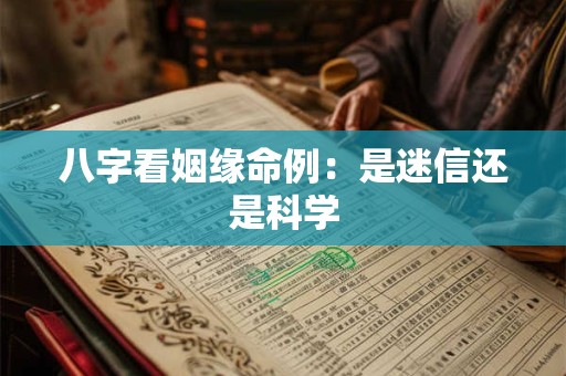 八字看姻缘命例：是迷信还是科学