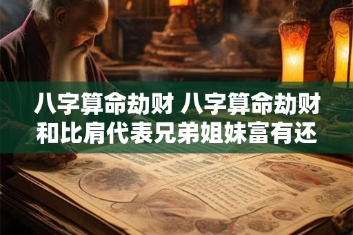八字算命劫财 八字算命劫财和比肩代表兄弟姐妹富有还是贫穷