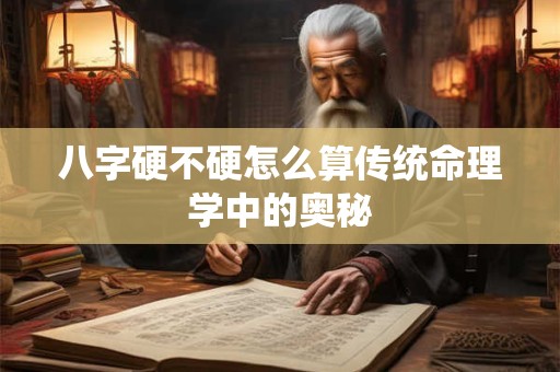 八字硬不硬怎么算传统命理学中的奥秘