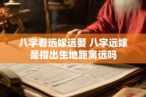 八字看远嫁远娶 八字远嫁是指出生地距离远吗