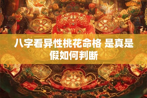 八字看异性桃花命格 是真是假如何判断