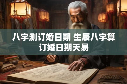 八字测订婚日期 生辰八字算订婚日期天易