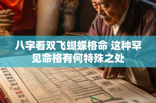 八字看双飞蝴蝶格命 这种罕见命格有何特殊之处