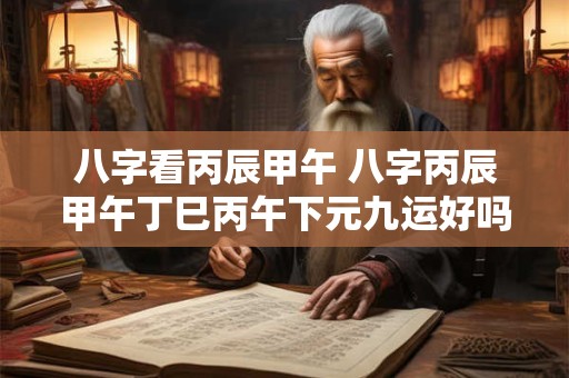 八字看丙辰甲午 八字丙辰甲午丁巳丙午下元九运好吗
