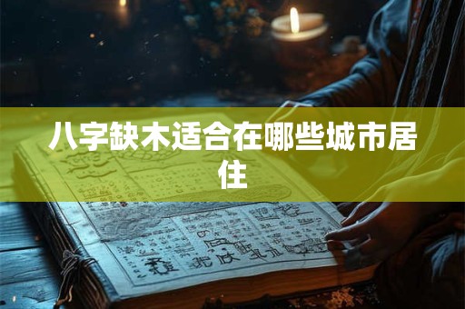 八字缺木适合在哪些城市居住