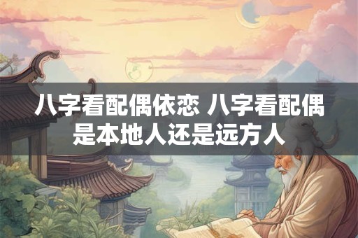 八字看配偶依恋 八字看配偶是本地人还是远方人