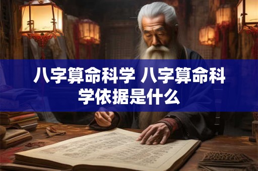 八字算命科学 八字算命科学依据是什么