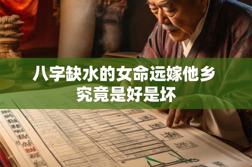 八字缺水的女命远嫁他乡 究竟是好是坏