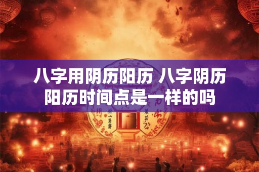 八字用阴历阳历 八字阴历阳历时间点是一样的吗