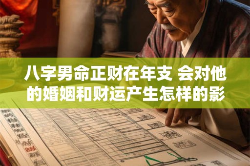 八字男命正财在年支 会对他的婚姻和财运产生怎样的影响呢
