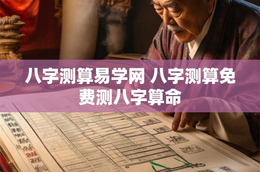 八字测算易学网 八字测算免费测八字算命