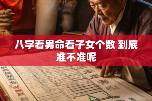 八字看男命看子女个数 到底准不准呢