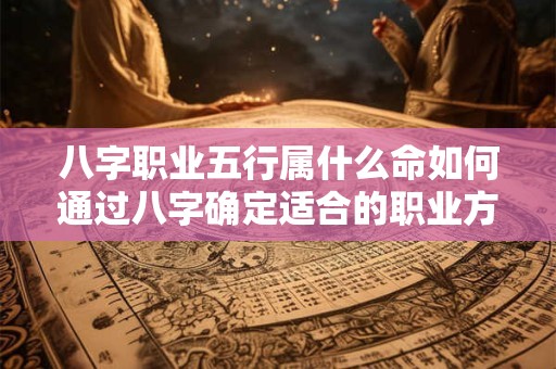 八字职业五行属什么命如何通过八字确定适合的职业方向