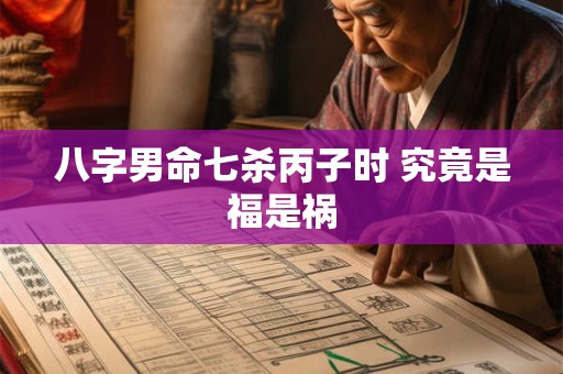 八字男命七杀丙子时 究竟是福是祸