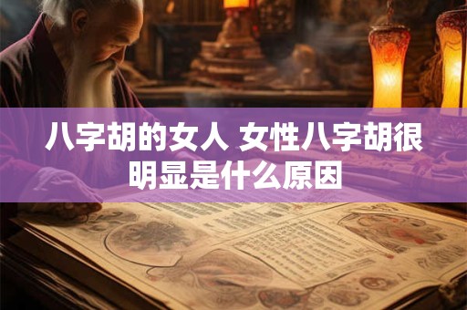 八字胡的女人 女性八字胡很明显是什么原因