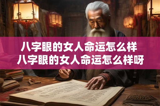 八字眼的女人命运怎么样 八字眼的女人命运怎么样呀