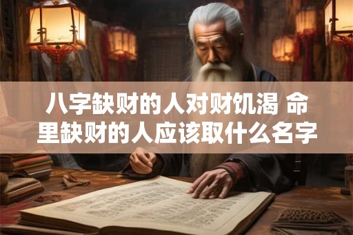 八字缺财的人对财饥渴 命里缺财的人应该取什么名字