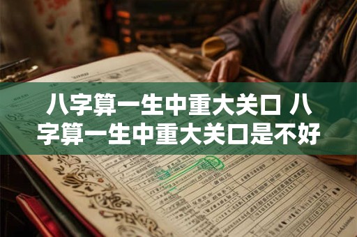 八字算一生中重大关口 八字算一生中重大关口是不好的事吗