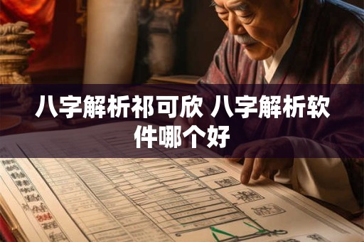 八字解析祁可欣 八字解析软件哪个好