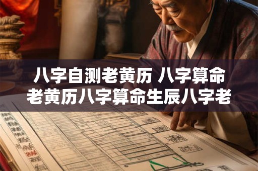 八字自测老黄历 八字算命老黄历八字算命生辰八字老黄历网算命最准...