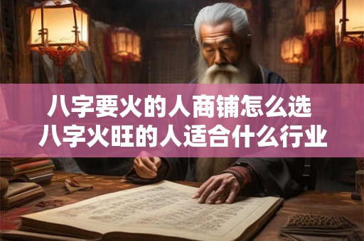 八字要火的人商铺怎么选 八字火旺的人适合什么行业