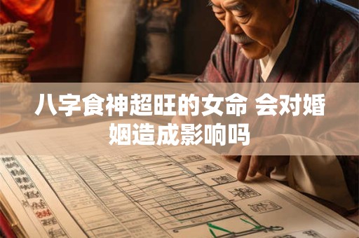八字食神超旺的女命 会对婚姻造成影响吗