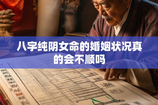 八字纯阴女命的婚姻状况真的会不顺吗