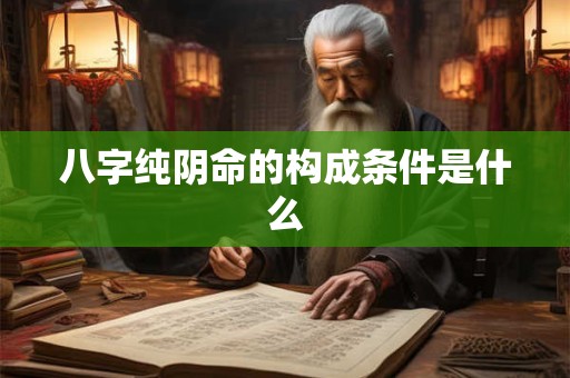 八字纯阴命的构成条件是什么 八字纯阴命的构成条件是什么