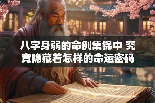 八字身弱的命例集锦中 究竟隐藏着怎样的命运密码