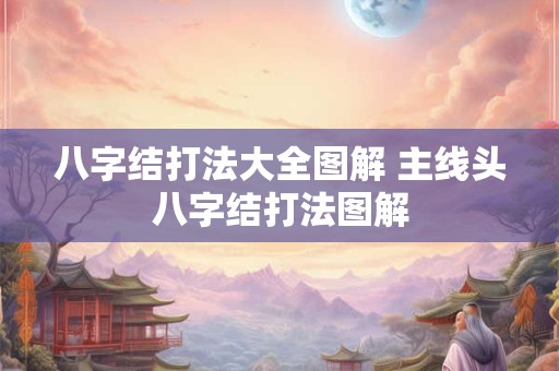 八字结打法大全图解 主线头八字结打法图解