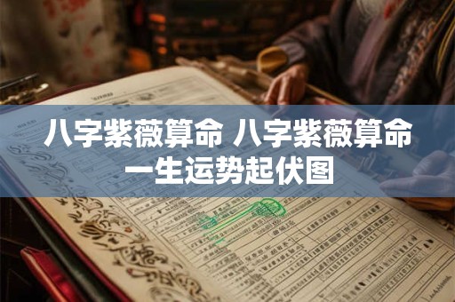 八字紫薇算命 八字紫薇算命一生运势起伏图