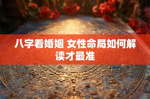 八字看婚姻 女性命局如何解读才最准