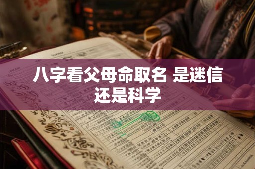 八字看父母命取名 是迷信还是科学