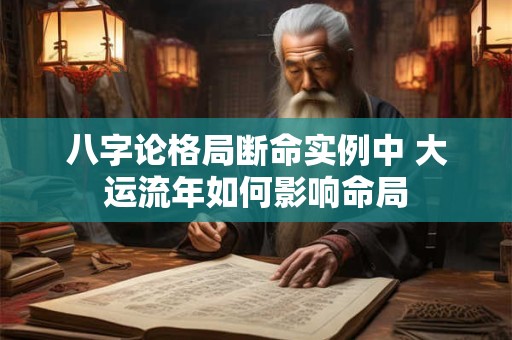 八字论格局断命实例中 大运流年如何影响命局