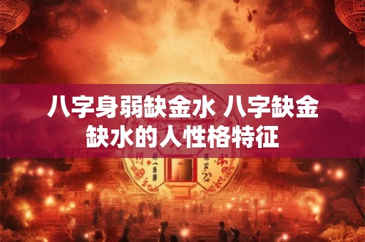 八字身弱缺金水 八字缺金缺水的人性格特征
