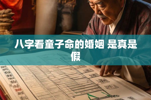 八字看童子命的婚姻 是真是假