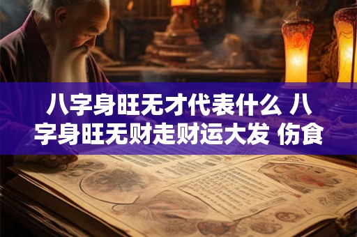八字身旺无才代表什么 八字身旺无财走财运大发 伤食运略差