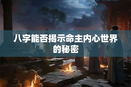 八字能否揭示命主内心世界的秘密