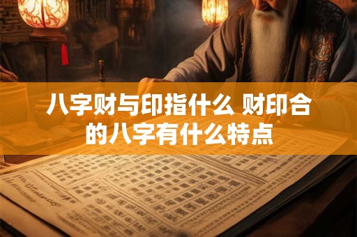 八字财与印指什么 财印合的八字有什么特点