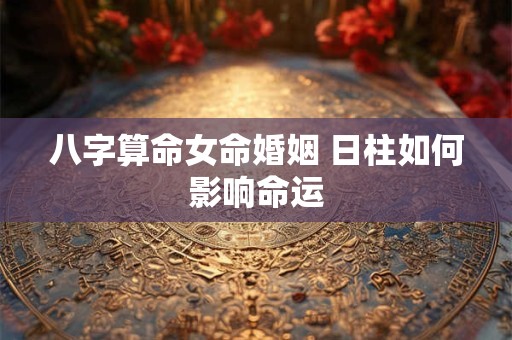 八字算命女命婚姻 日柱如何影响命运