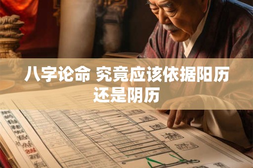 八字论命 究竟应该依据阳历还是阴历