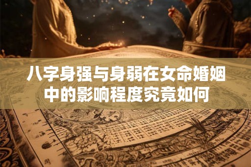 八字身强与身弱在女命婚姻中的影响程度究竟如何