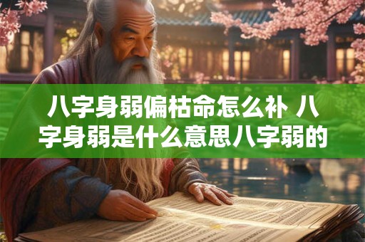 八字身弱偏枯命怎么补 八字身弱是什么意思八字弱的人命运好不好