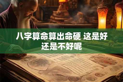 八字算命算出命硬 这是好还是不好呢