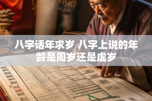 八字话年求岁 八字上说的年龄是周岁还是虚岁