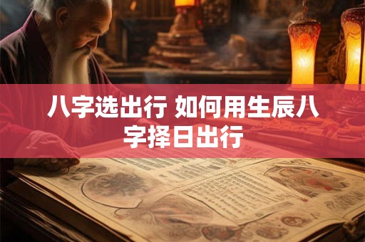 八字选出行 如何用生辰八字择日出行