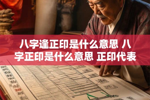 八字逢正印是什么意思 八字正印是什么意思 正印代表什么