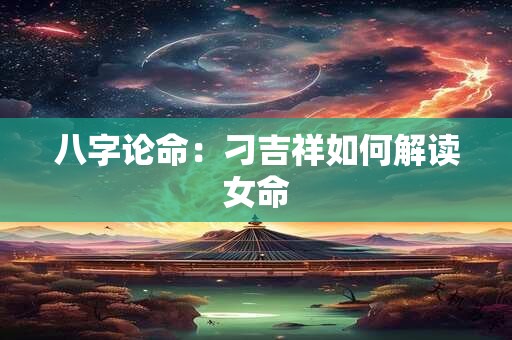 八字论命：刁吉祥如何解读女命