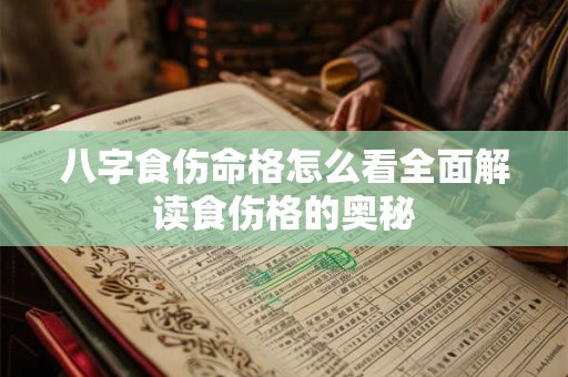 八字食伤命格怎么看全面解读食伤格的奥秘 八字食伤命格怎么看全面解读食伤格的奥秘
